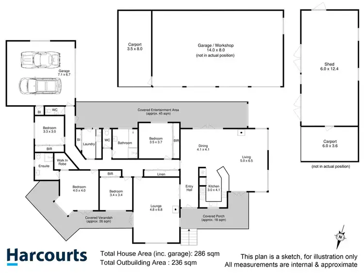 Floorplan of Homely house listing, 957 Woodbridge Hill Road, Gardners Bay TAS 7112