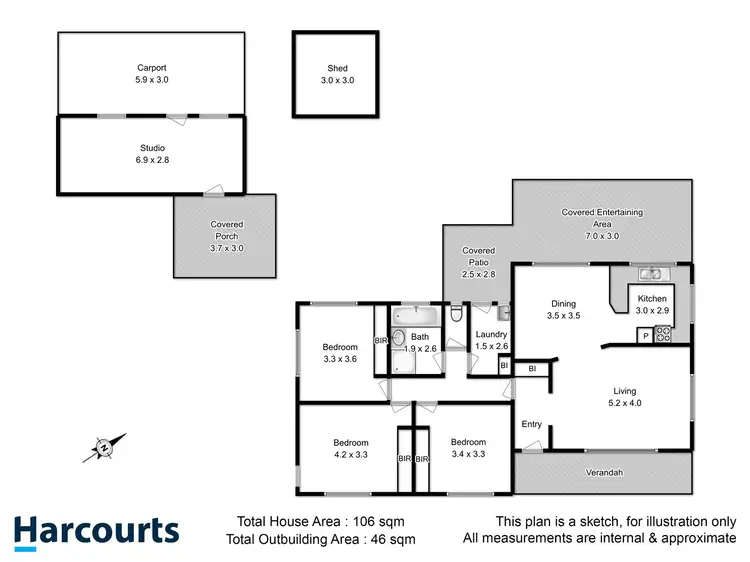 Floorplan of Homely house listing, 29 Provence Drive, Carlton TAS 7173