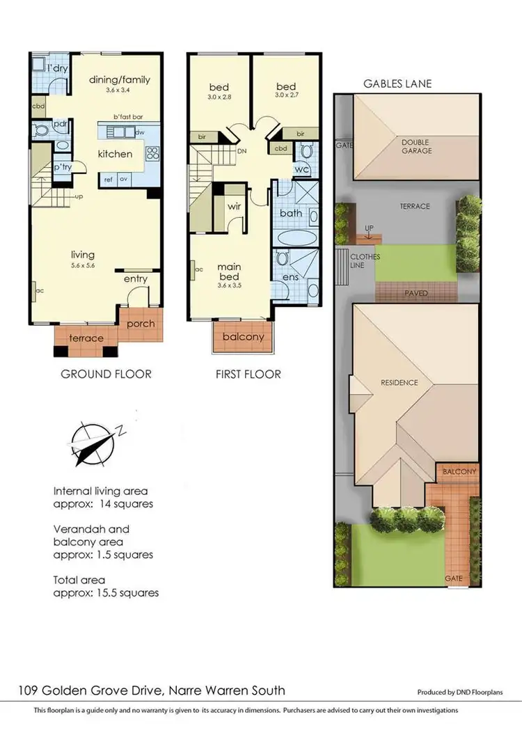 Floorplan of Homely house listing, 109 Golden Grove Drive, Narre Warren South VIC 3805