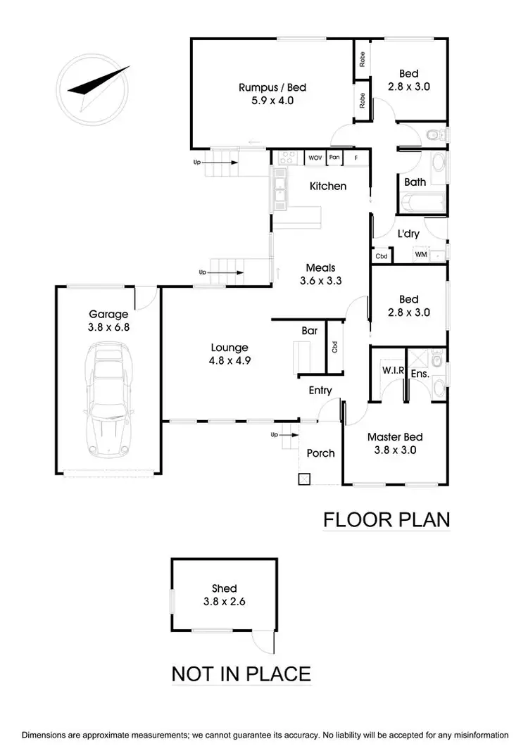 Floorplan of Homely house listing, 5 Rotherwood Close, Wantirna VIC 3152