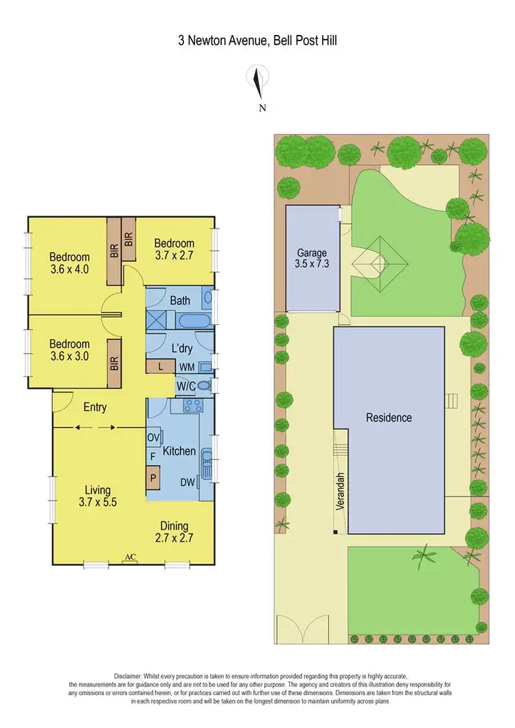 Floorplan of Homely house listing, 3 Newton Avenue, Bell Post Hill VIC 3215