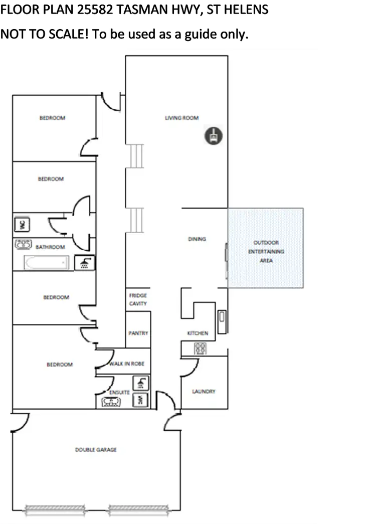 Floorplan of Homely house listing, 25582 Tasman Highway, St Helens TAS 7216