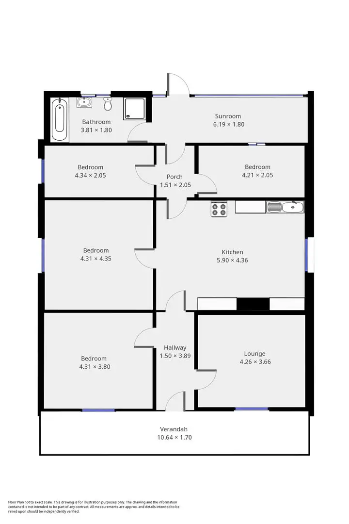 Floorplan of Homely house listing, 99 Victoria Street, Peterborough SA 5422