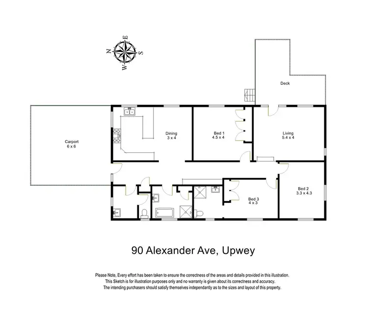 Floorplan of Homely house listing, 90 Alexander Avenue, Upwey VIC 3158