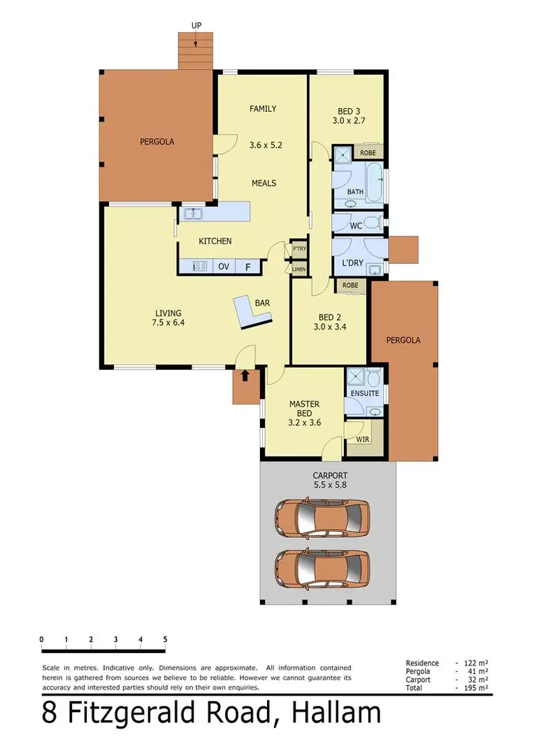 Floorplan of Homely house listing, 8 Fitzgerald Road, Hallam VIC 3803