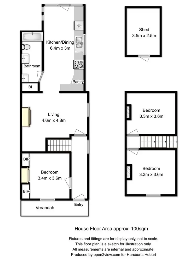 Floorplan of Homely house listing, 127 Hill Street, West Hobart TAS 7000
