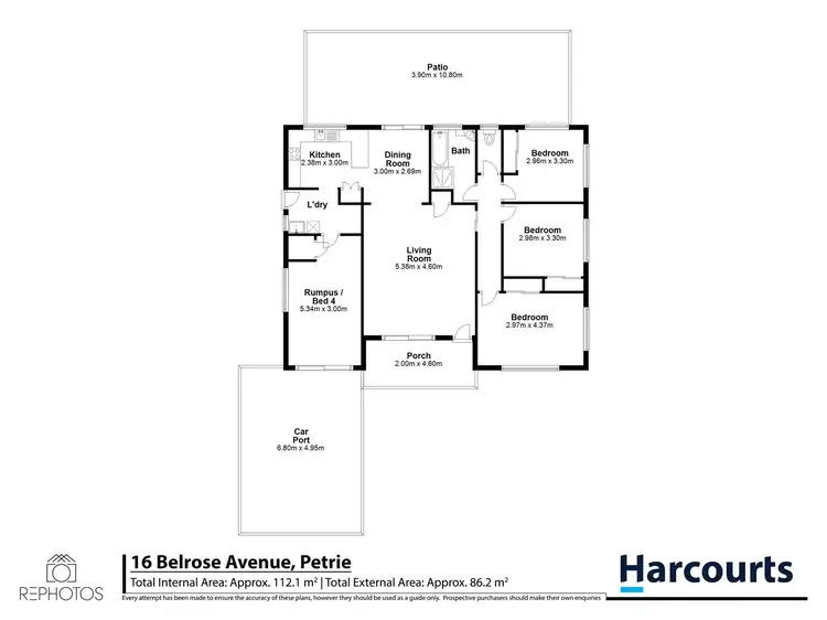 Floorplan of Homely house listing, 16 Belrose Av, Petrie QLD 4502