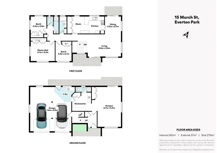 Floorplan of Homely house listing, 15 Murch Street, Everton Park QLD 4053
