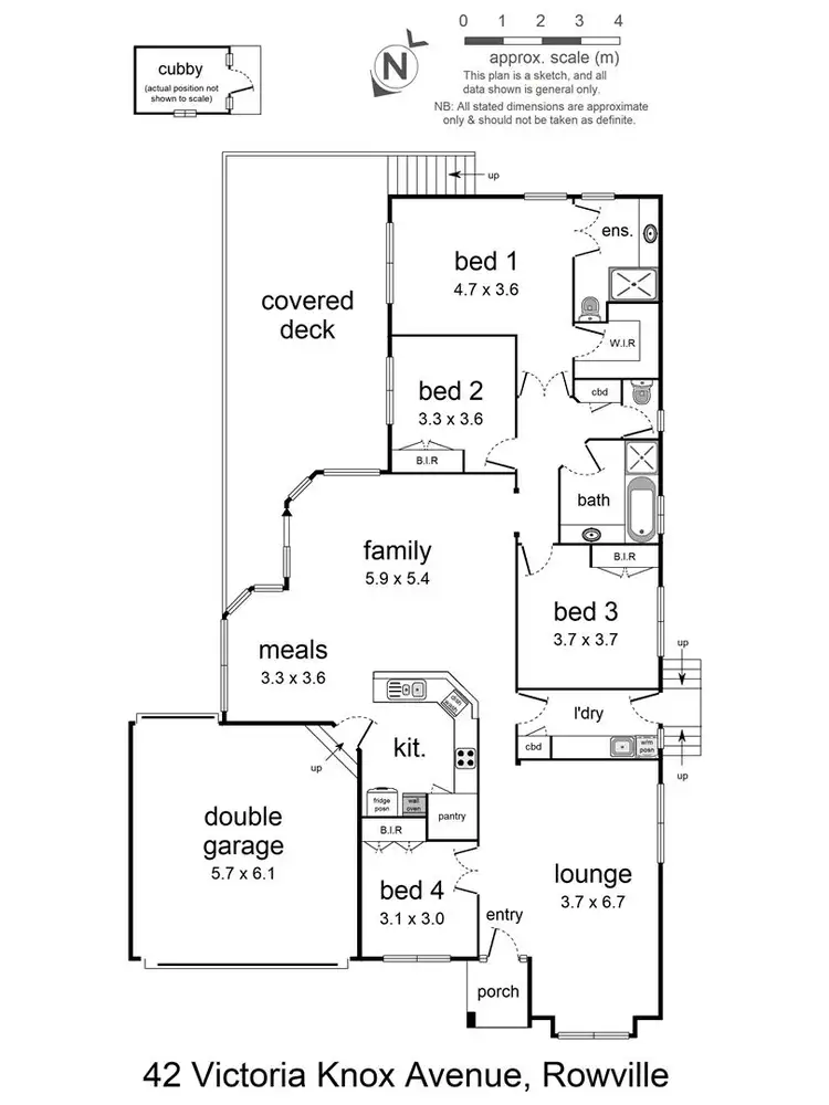 Floorplan of Homely house listing, 42 Victoria Knox Avenue, Rowville VIC 3178