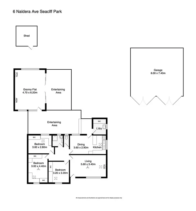 Floorplan of Homely house listing, 6 Naldera Crescent, Seacliff Park SA 5049