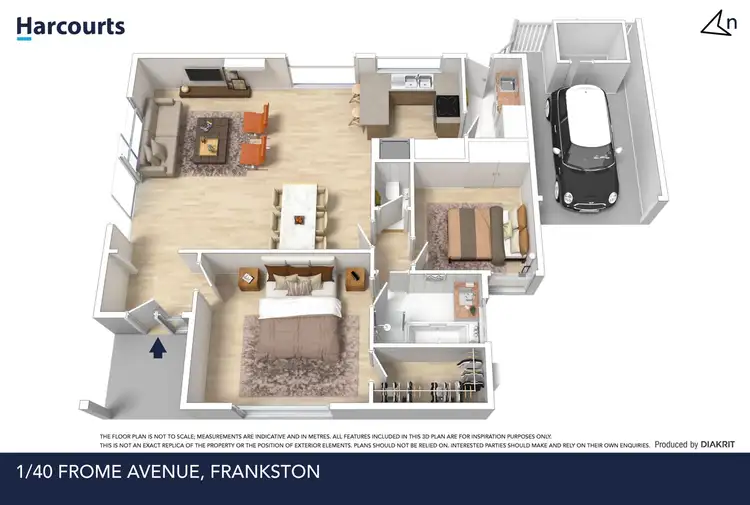 Floorplan of Homely unit listing, 1/40 Frome Avenue, Frankston VIC 3199