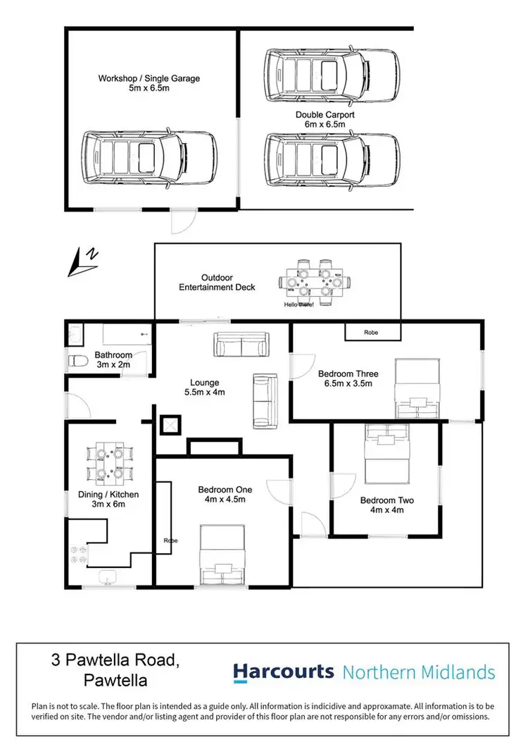 Floorplan of Homely house listing, 3 Pawtella Road, Pawtella TAS 7120