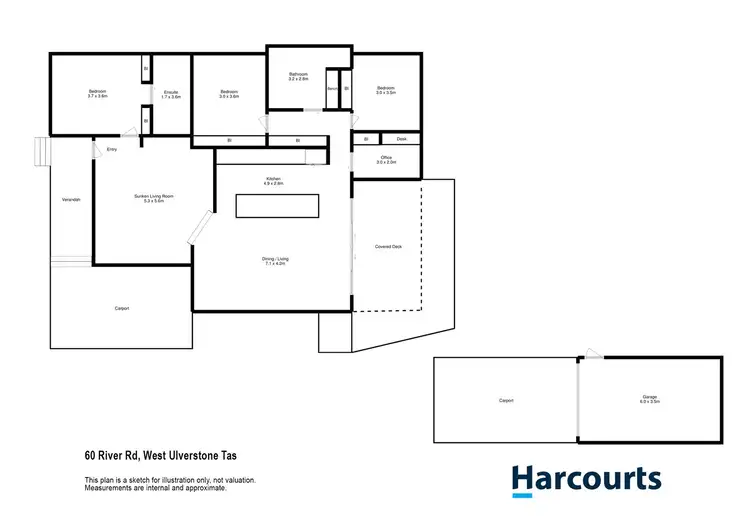Floorplan of Homely house listing, 60 River Road, West Ulverstone TAS 7315