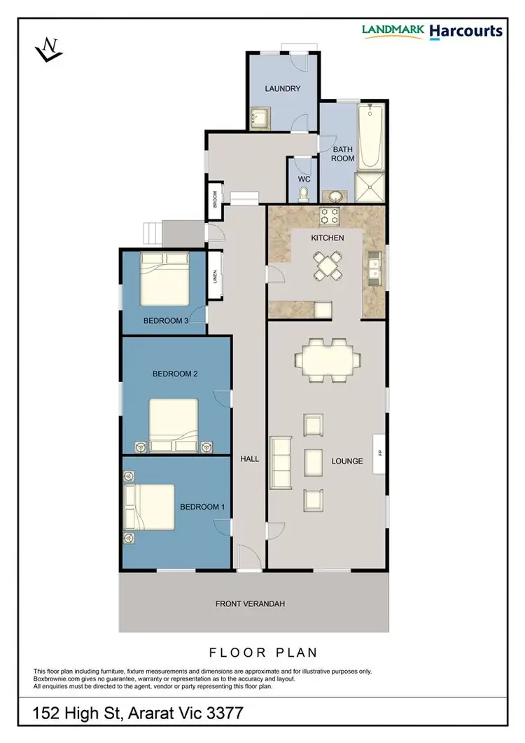 Floorplan of Homely house listing, 152 High Street, Ararat VIC 3377