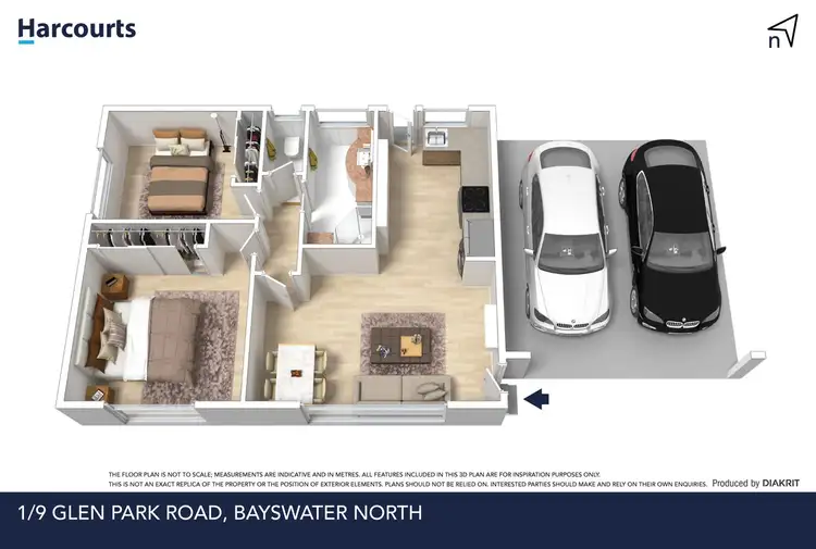 Floorplan of Homely unit listing, 1/9 Glen Park Road, Bayswater North VIC 3153