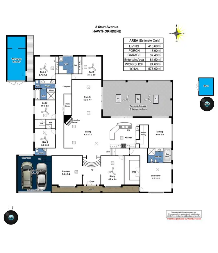 Floorplan of Homely house listing, 2 Sturt Avenue, Hawthorndene SA 5051