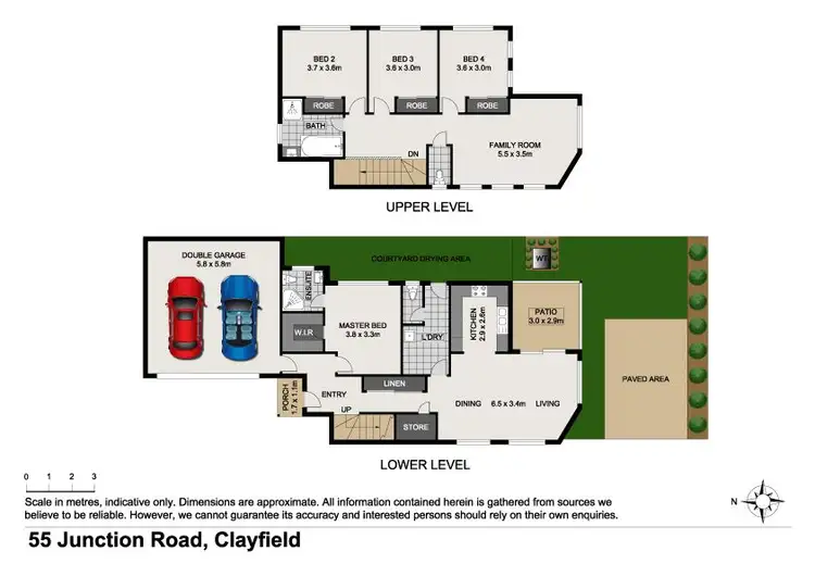 Floorplan of Homely townhouse listing, 55 Junction Road, Clayfield QLD 4011