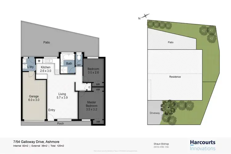 Floorplan of Homely semi-detached listing, 7/54 Galloway Drive, Ashmore QLD 4214