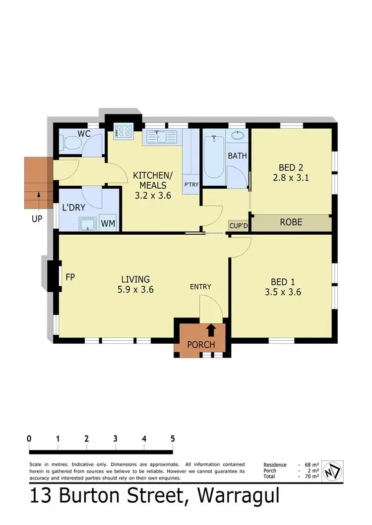 Floorplan of Homely house listing, 13 Burton Street, Warragul VIC 3820