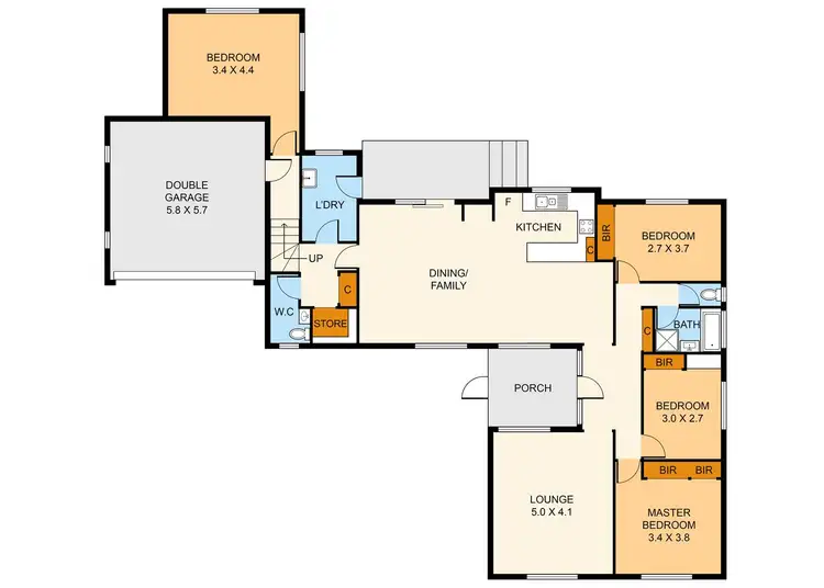 Floorplan of Homely house listing, 16 Hansen Road, Boronia VIC 3155