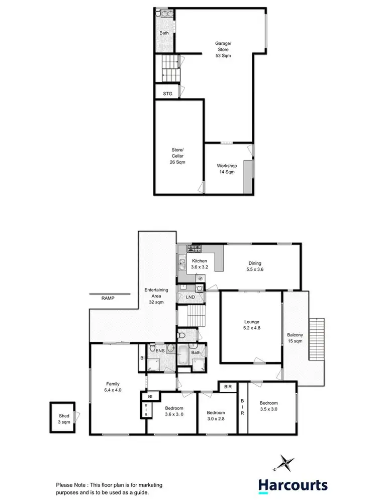Floorplan of Homely house listing, 68 Highfield Street, Moonah TAS 7009