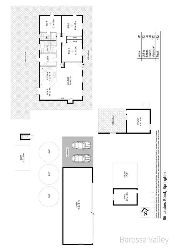 Floorplan of Homely rural property listing, 86 Laubes Rd, Springton SA 5235