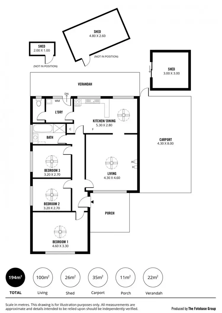 Floorplan of Homely house listing, 1 Delta Court, Athol Park SA 5012