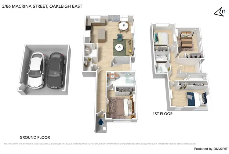 Floorplan of Homely townhouse listing, 3/86 Macrina Street, Oakleigh East VIC 3166