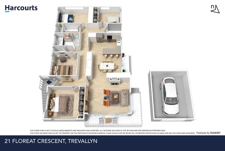 Floorplan of Homely house listing, 21 Floreat Crescent, Trevallyn TAS 7250