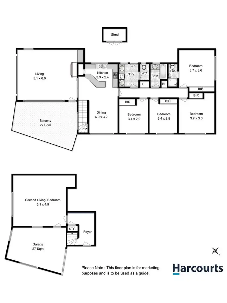 Floorplan of Homely house listing, 27 Nankoor Crescent, Howrah TAS 7018