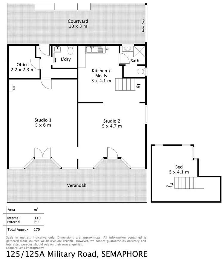 Floorplan of Homely house listing, 125 & 125a Military Road, Semaphore SA 5019