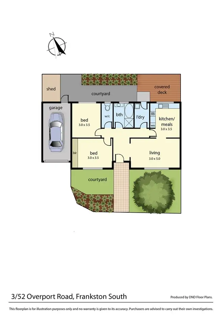 Floorplan of Homely unit listing, 3/52 Overport Road, Frankston South VIC 3199