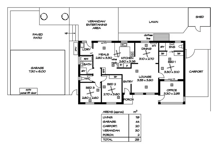 Floorplan of Homely house listing, 1 Eden Court, Aberfoyle Park SA 5159