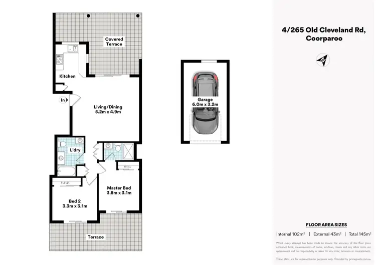 Floorplan of Homely unit listing, 4/265 Old Cleveland Road, Coorparoo QLD 4151