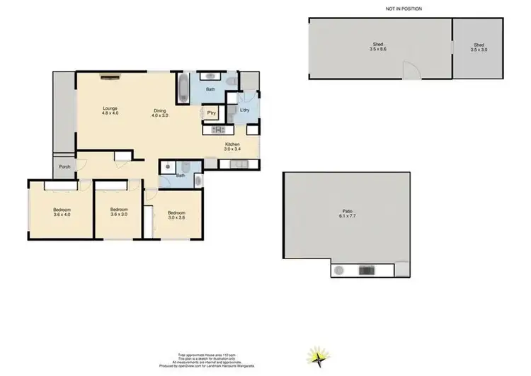 Floorplan of Homely house listing, 28 Burns Street, Wangaratta VIC 3677