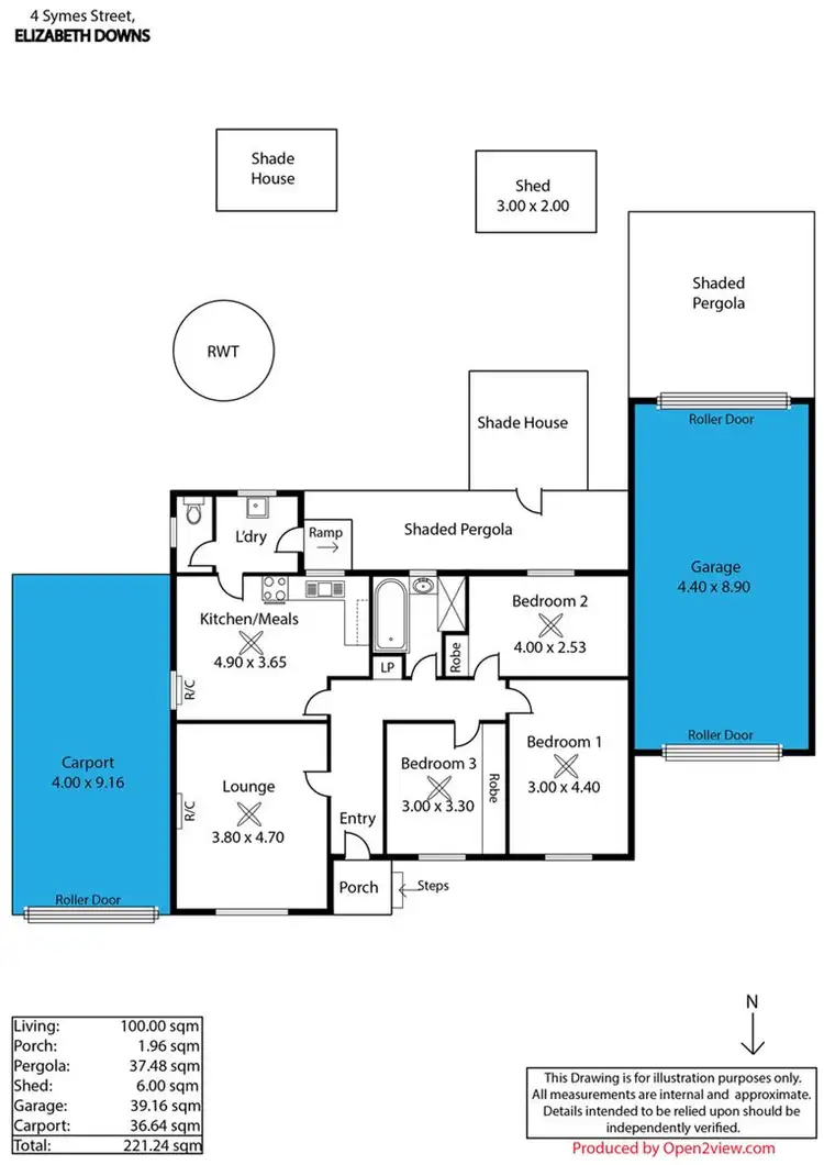 Floorplan of Homely house listing, 4 Symes Street, Elizabeth Downs SA 5113