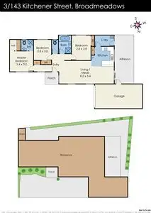 Floorplan of Homely unit listing, 3/143 Kitchener Street, Broadmeadows VIC 3047