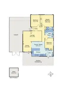 Floorplan of Homely house listing, 62 Pentland Drive, Epping VIC 3076