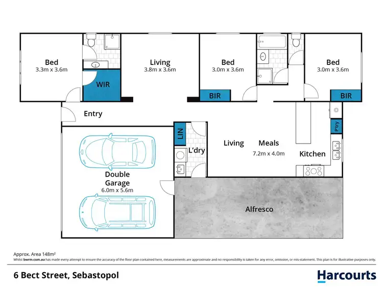 Floorplan of Homely house listing, 6 Bect Street, Sebastopol VIC 3356
