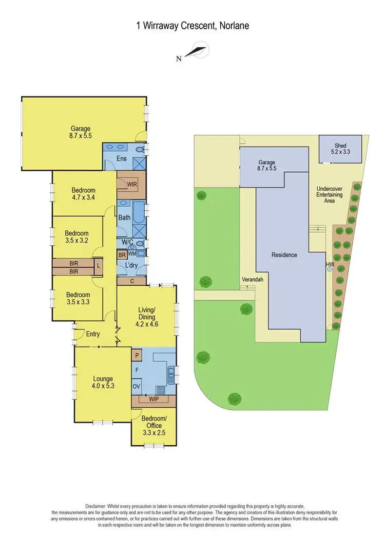 Floorplan of Homely house listing, 1 Wirraway Crescent, Norlane VIC 3214