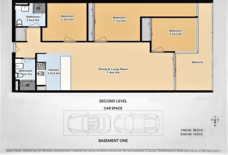 Floorplan of Homely apartment listing, 201/1-11 Moreland Street, Footscray VIC 3011