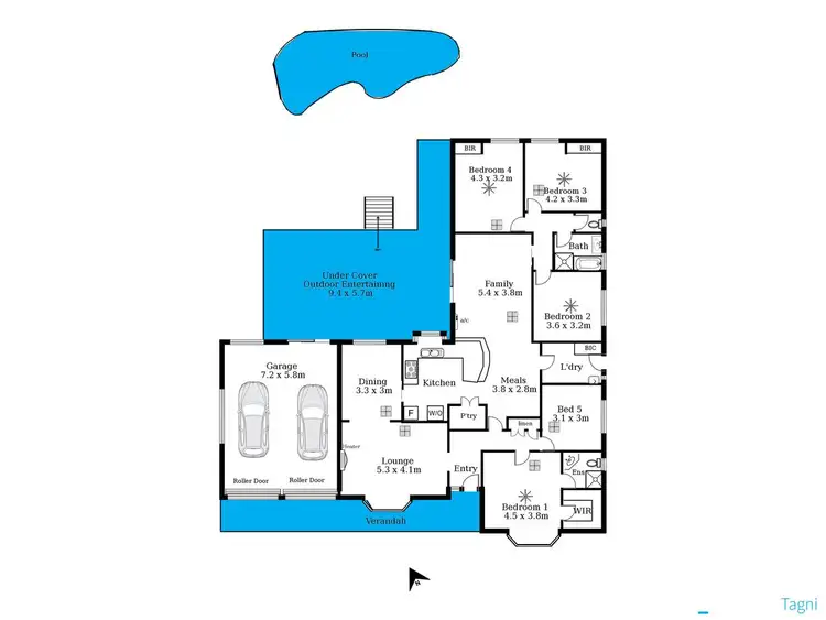 Floorplan of Homely house listing, 26 Craigburn Drive, Flagstaff Hill SA 5159