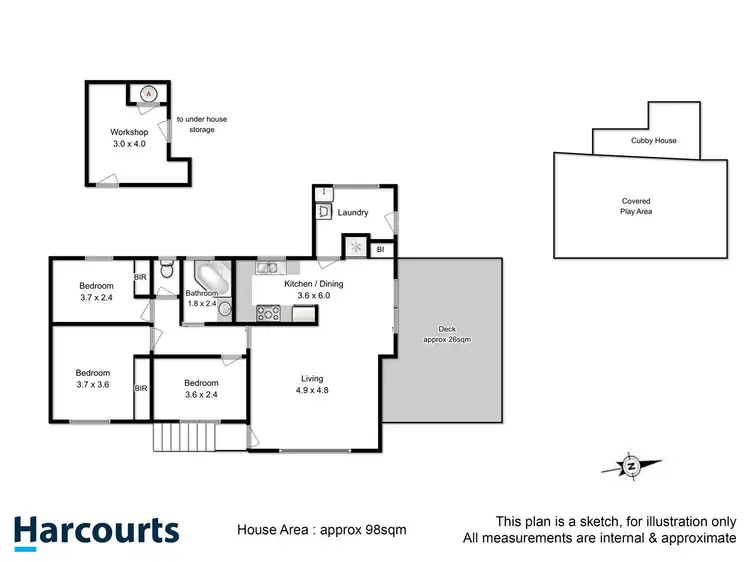 Floorplan of Homely house listing, 16 Tootonga Street, Chigwell TAS 7011