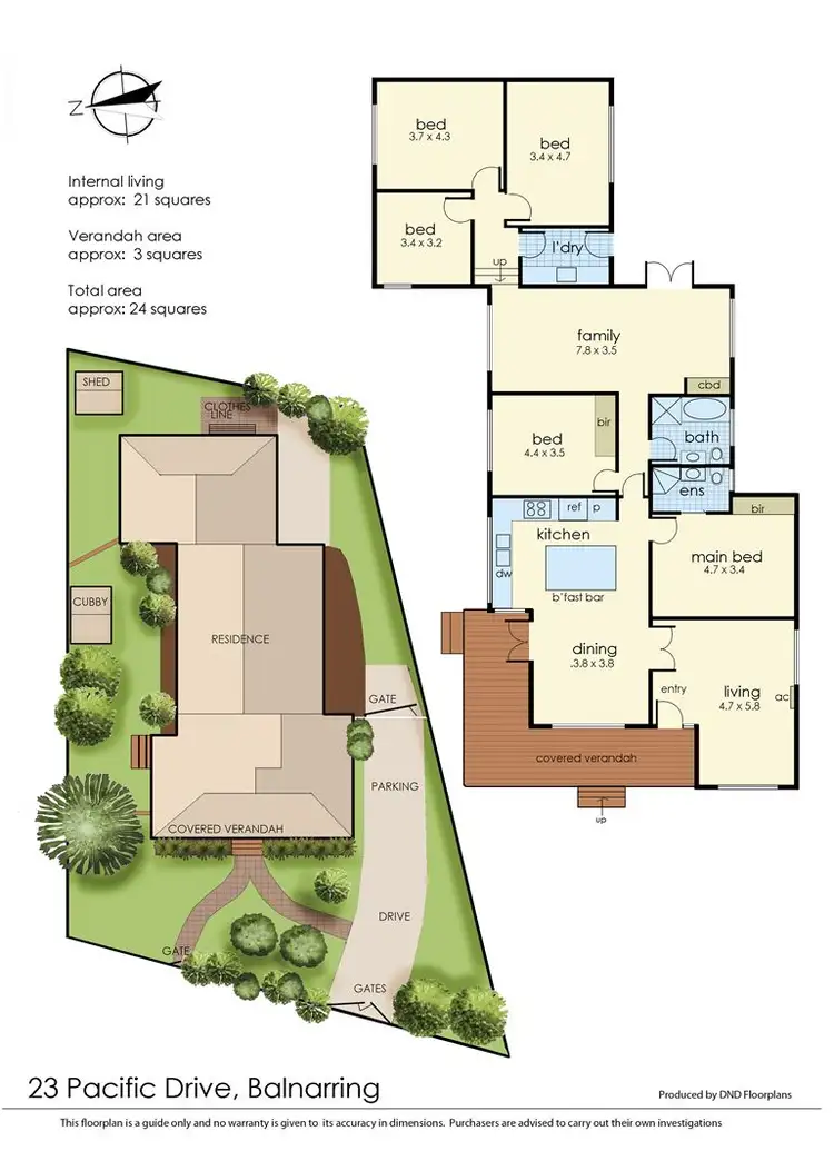 Floorplan of Homely house listing, 23 Pacific Drive, Balnarring VIC 3926