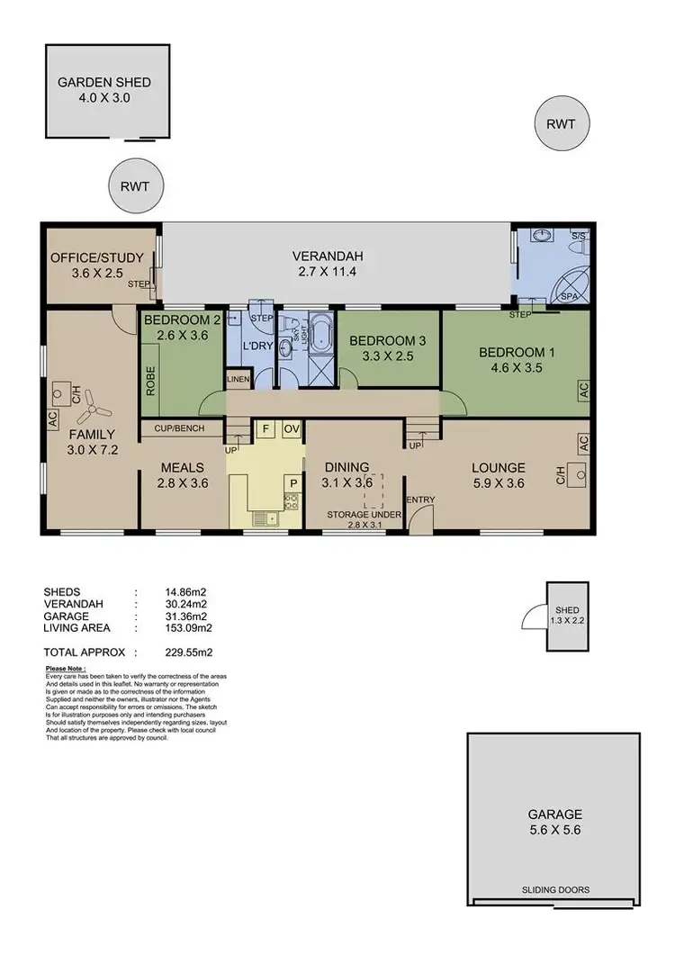 Floorplan of Homely house listing, 213 Piccadilly Road, Piccadilly SA 5151