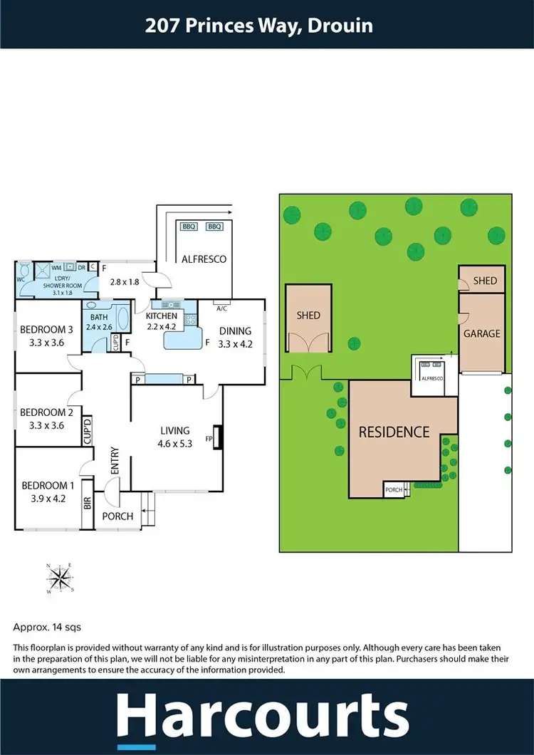 Floorplan of Homely house listing, 207 Princes Way, Drouin VIC 3818