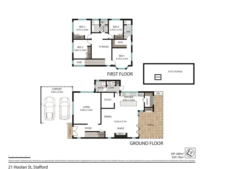 Floorplan of Homely house listing, 21 Hoolan Street, Stafford QLD 4053
