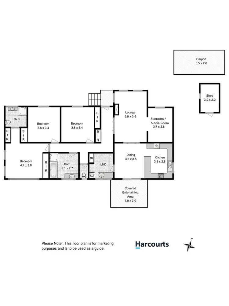 Floorplan of Homely house listing, 28 Alinta Street, Howrah TAS 7018