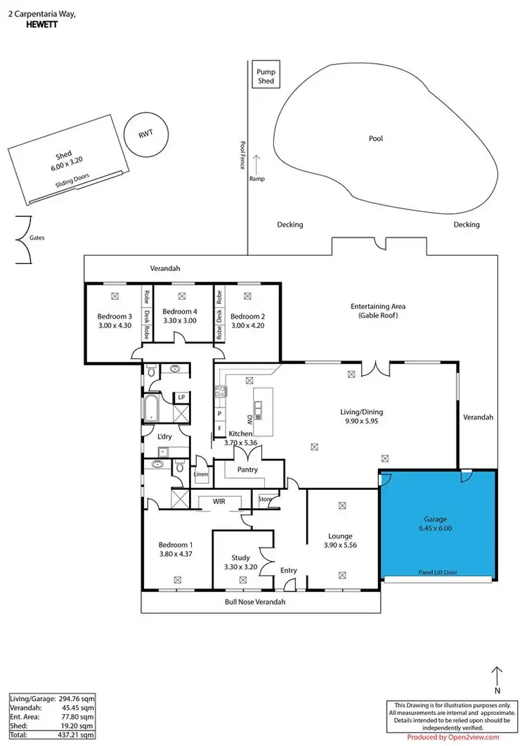 Floorplan of Homely house listing, 2 Carpentaria Way, Hewett SA 5118