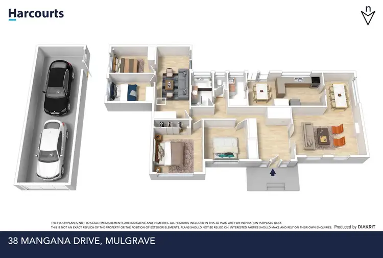 Floorplan of Homely house listing, 38 Mangana Drive, Mulgrave VIC 3170